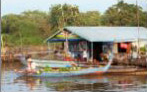 Village flottant sur le lac du Tonle Sap